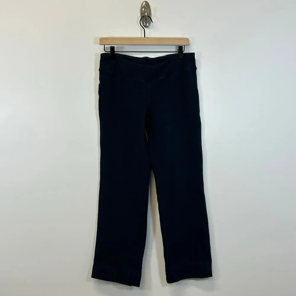 Boston Proper Sport Lounge Set Sz S Navy Rhinestone Crown‎ Velour Y2K Luxe